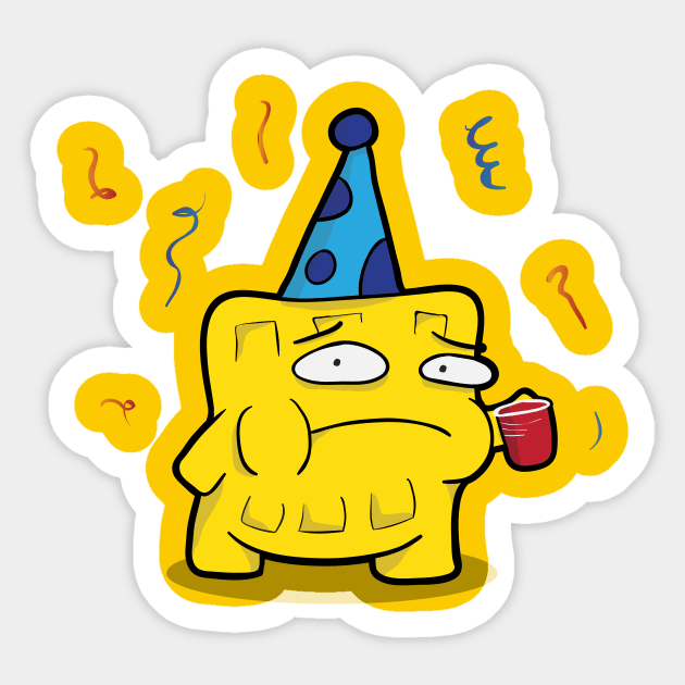 Waffle Party! Sticker by scoggz